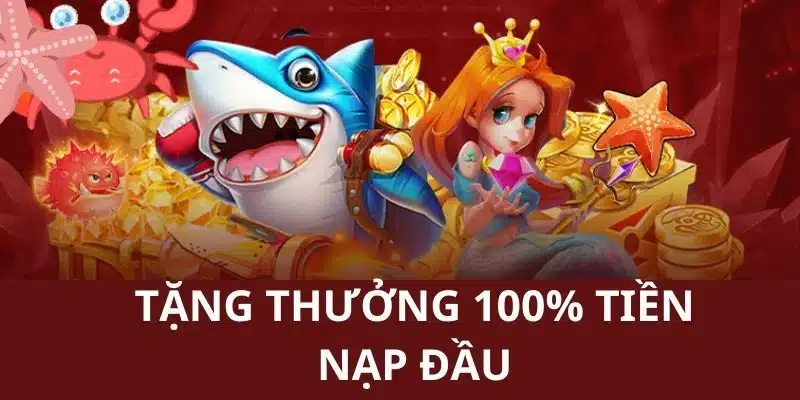 Tặng Thưởng 100% Tiền Nạp Đầu Tiên 