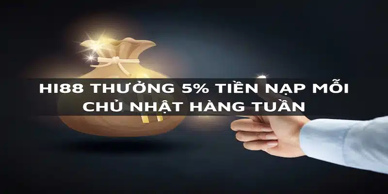 Thưởng Nạp 5%